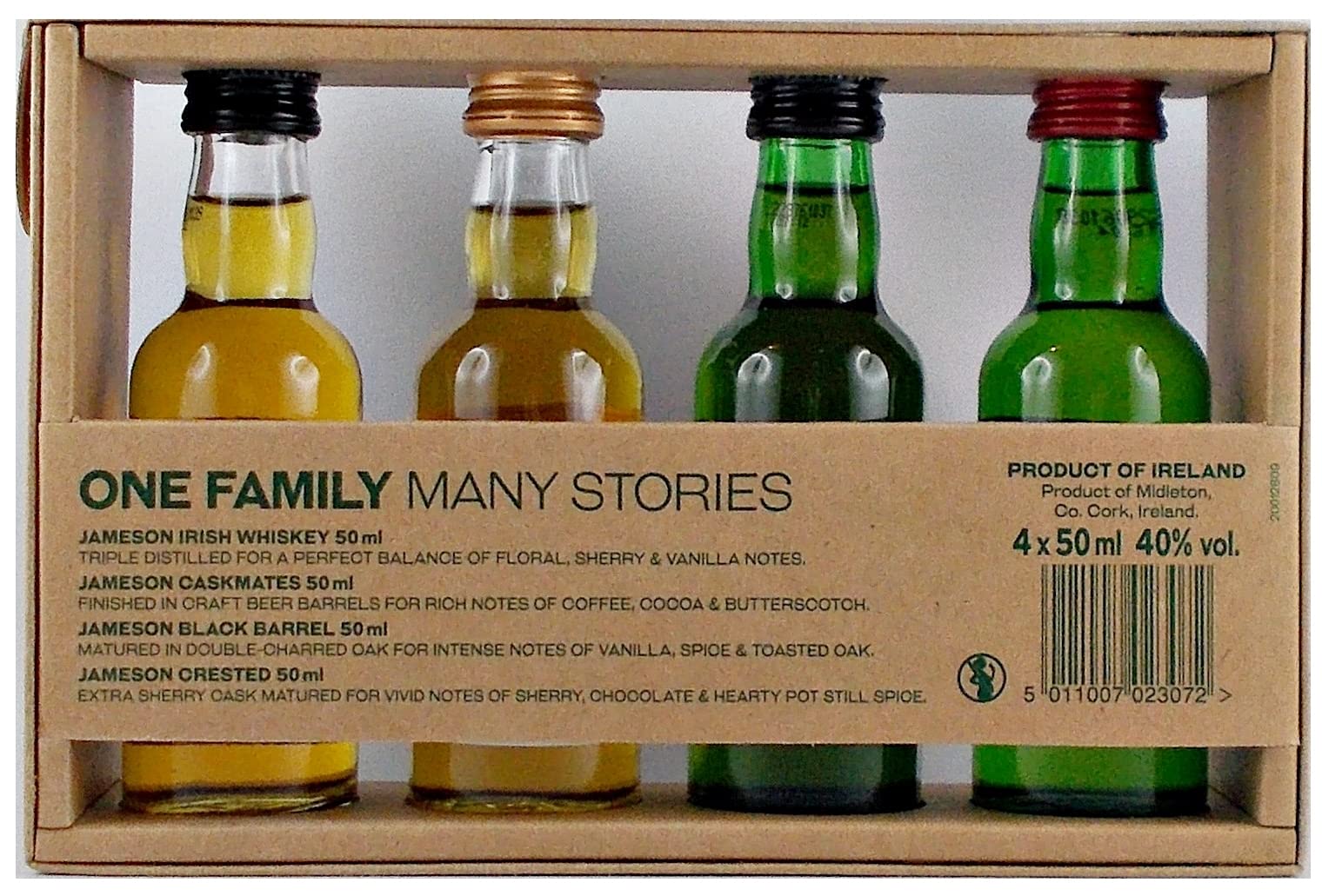 JAMESON MINIATUR COLLECTION 4X 50ML IRISCHER WHISKEY & Edelschokoladen