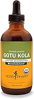 Vista 3 de Herb Pharm Extracto líquido de Gotu Kola orgánico certificado para soporte del sistema musculoesquelético, 1 onza líquida