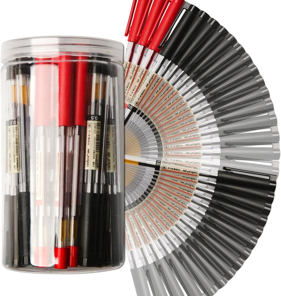chosch CS8637 Rollerball Gel Ink Pen, Extra Fine Point(0.5MM),Needle Tips, 30 Pcs