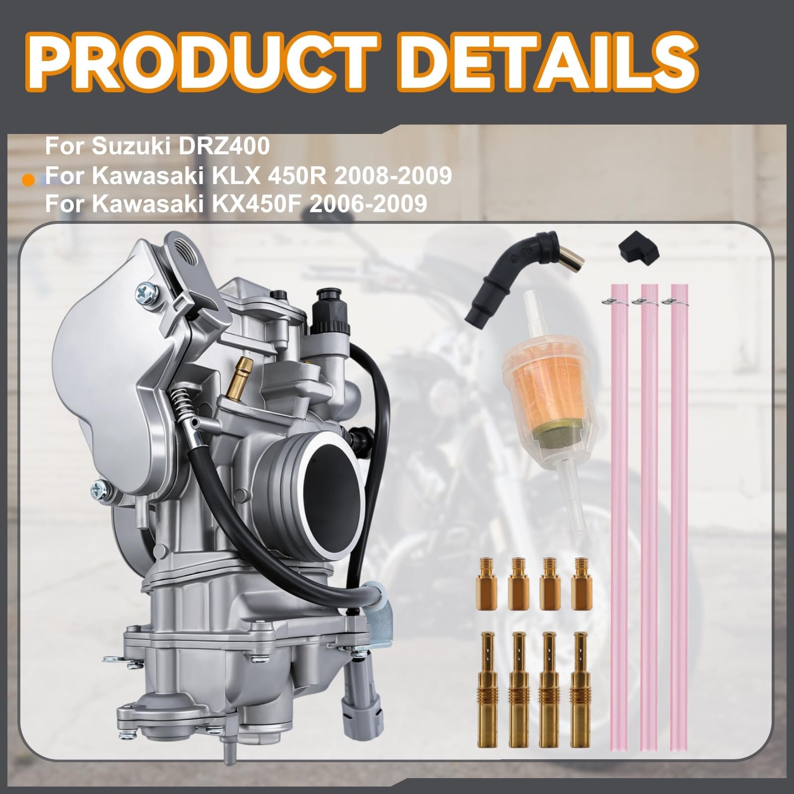 Carburetor for Suzuki DRZ400 DRZ 400 Kawasaki KLX 450R 2008-2009