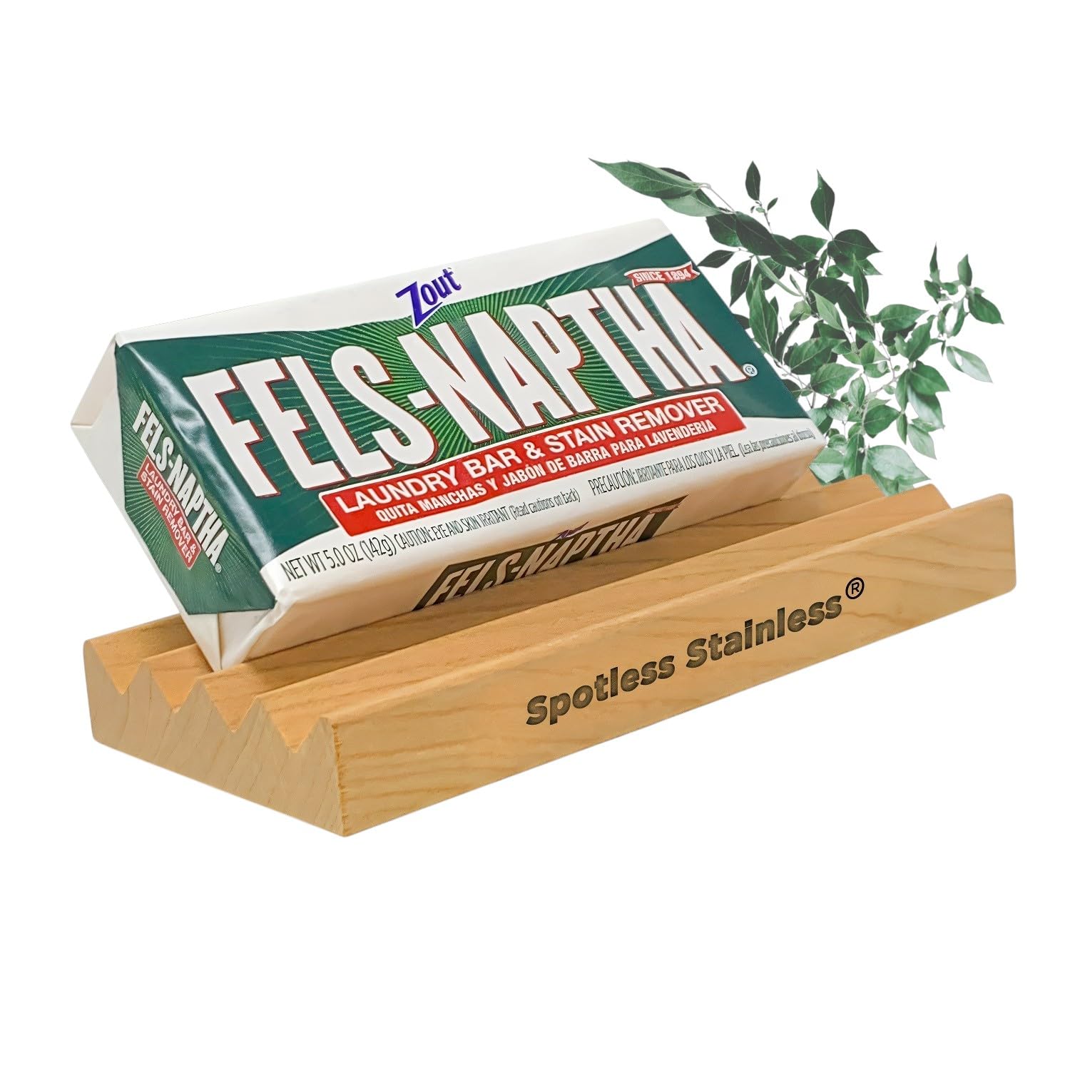 Spotless Stainless Fels Naptha Laundry Detergent Bar (Boardwalk) 5 ounces