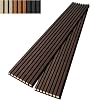 Art3dwallpanels Wood Slat Wall Panel, 108'' x 13'' Wood Panels for Wall 2 Pack 3D Soundproof Wall Panels, Large Acoustic Panels for Interior Ceiling and Wall Decor Noise Reduction,Walnut