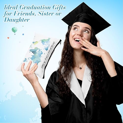 Miniatura 8 de Chunful 10 bolsas de cosméticos inspiradoras para niñas y mujeres, bolsa de maquillaje, regalo de amistad, regalo de cumpleaños para hija, hermana,