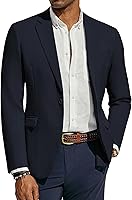PJ PAUL JONES Men's Lightweight One Button Casual Blazer - Breathable Sport Coat for Office, Party & Summer
