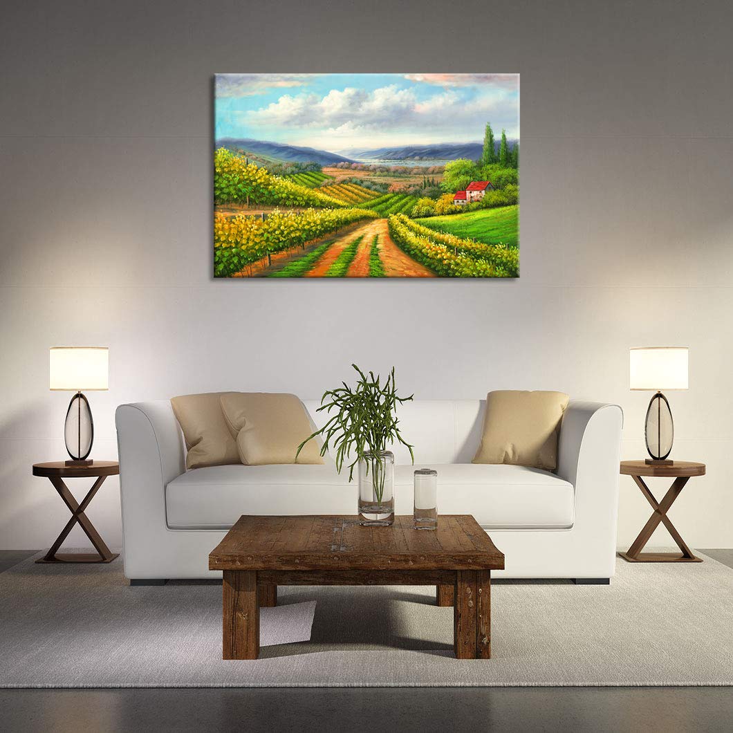 Amazon.co.jp: Arter 壁掛け アート絵画 自然田園風景 パネル