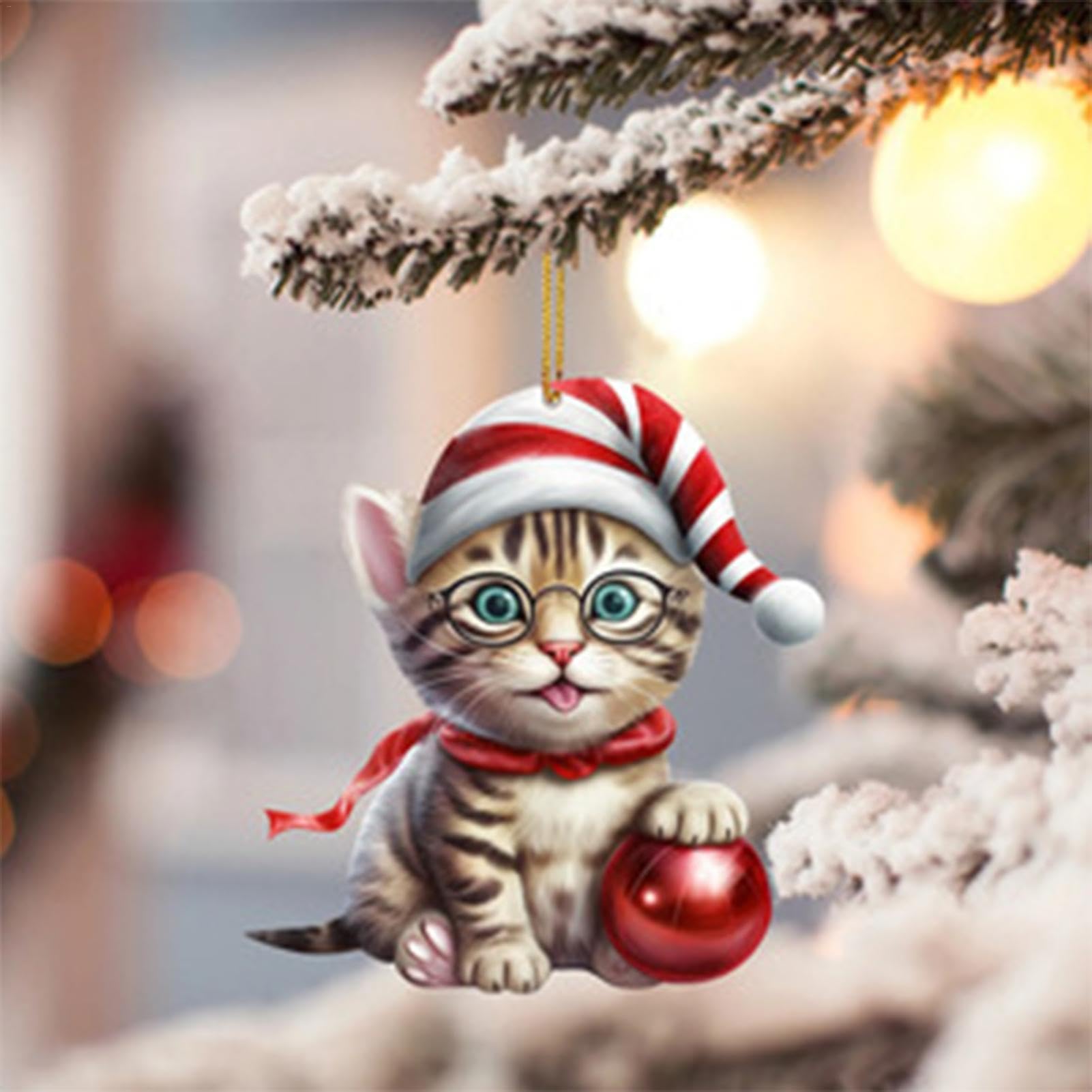 Amazon.co.jp: 猫のクリスマスデコレーション、クリスマスツリー