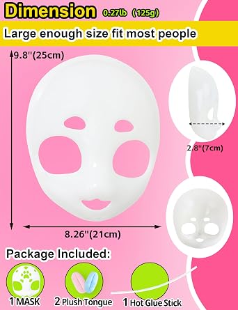Liokoon Fursuit Head Base, Furry Mask Accessories Cosplay for Anime Cosplay | 4Pcs| 3D Printed| Large Mask| Fursuit Accessories| Furry Therian Gear Stuff