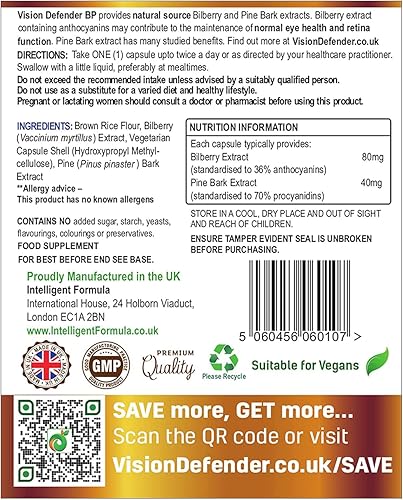 Miniatura 7 de Vision Defender A.M.D. Plus & BP Eye Care Bundle  Suplementos avanzados para los ojos con AREDS2 (luteína, zeaxantina, vitamina C y E, cobre, zinc),