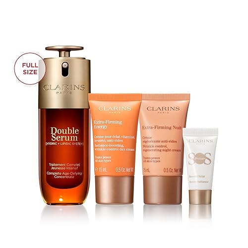 Miniatura 2 de Clarins Suero doble Suero facial antienvejecimiento Reafirma, suaviza, aumenta el brillo y refina los poros Hidratación 24 horas Todo tipo de