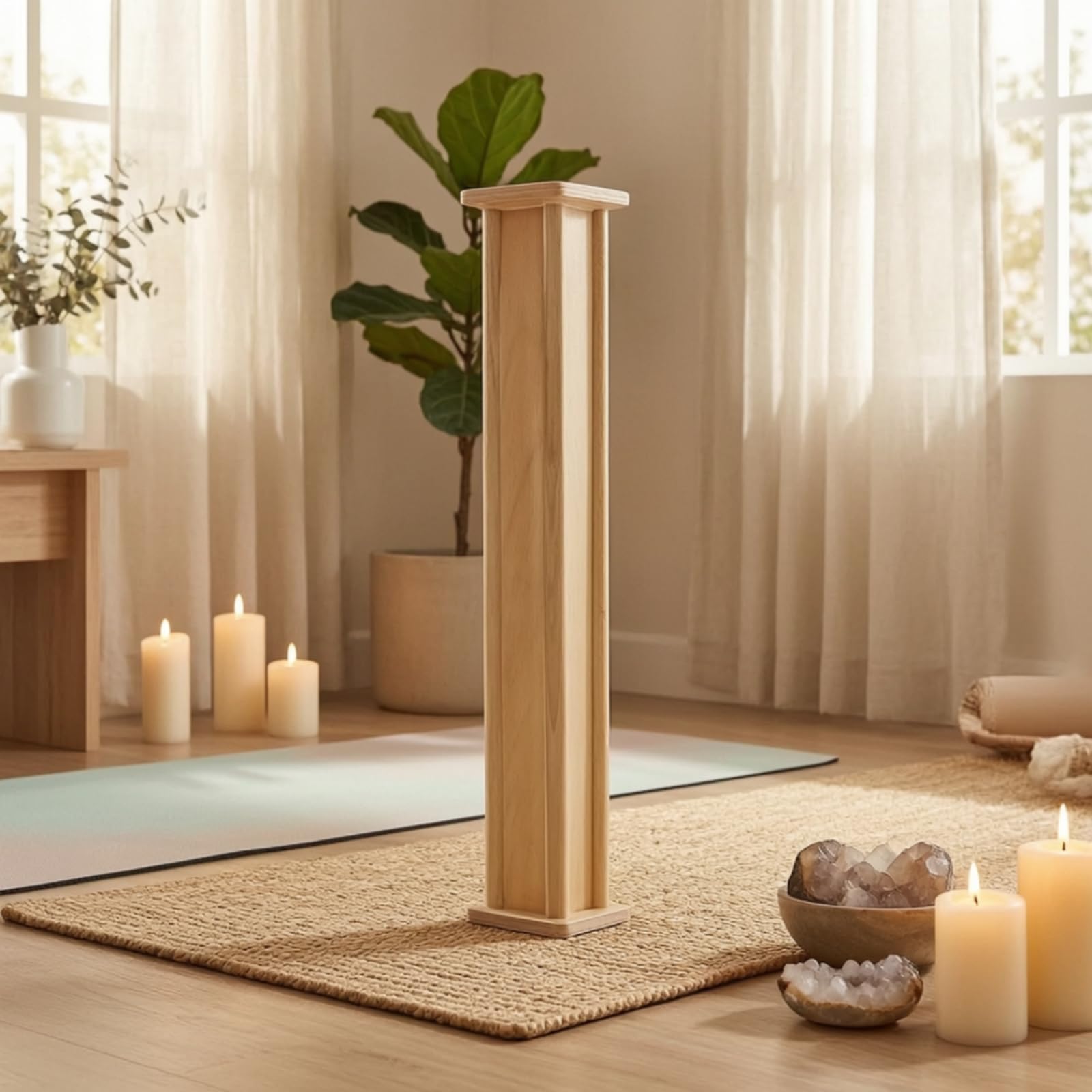 Gralara Bastone Della Pioggia da 63 Cm Bastone Della Pioggia con Custodia Rilassante Rainstick per Musicisti, Meditazione, Pratica di, Con Borsa