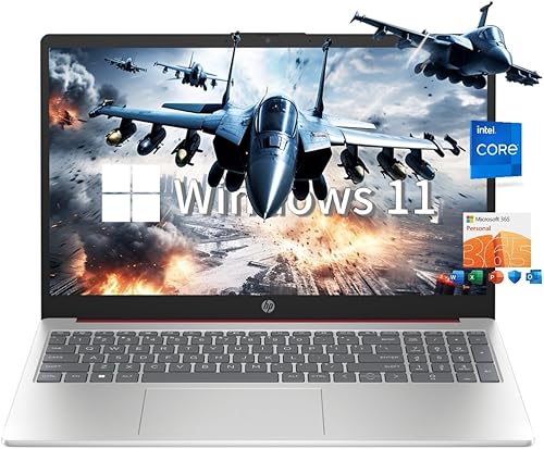 HP Portátil esencial HD antirreflejo de 15.6", procesador Intel de cuatro núcleos, 32 GB de RAM, 256 GB de almacenamiento (128 GB UFS+128 GB Flash