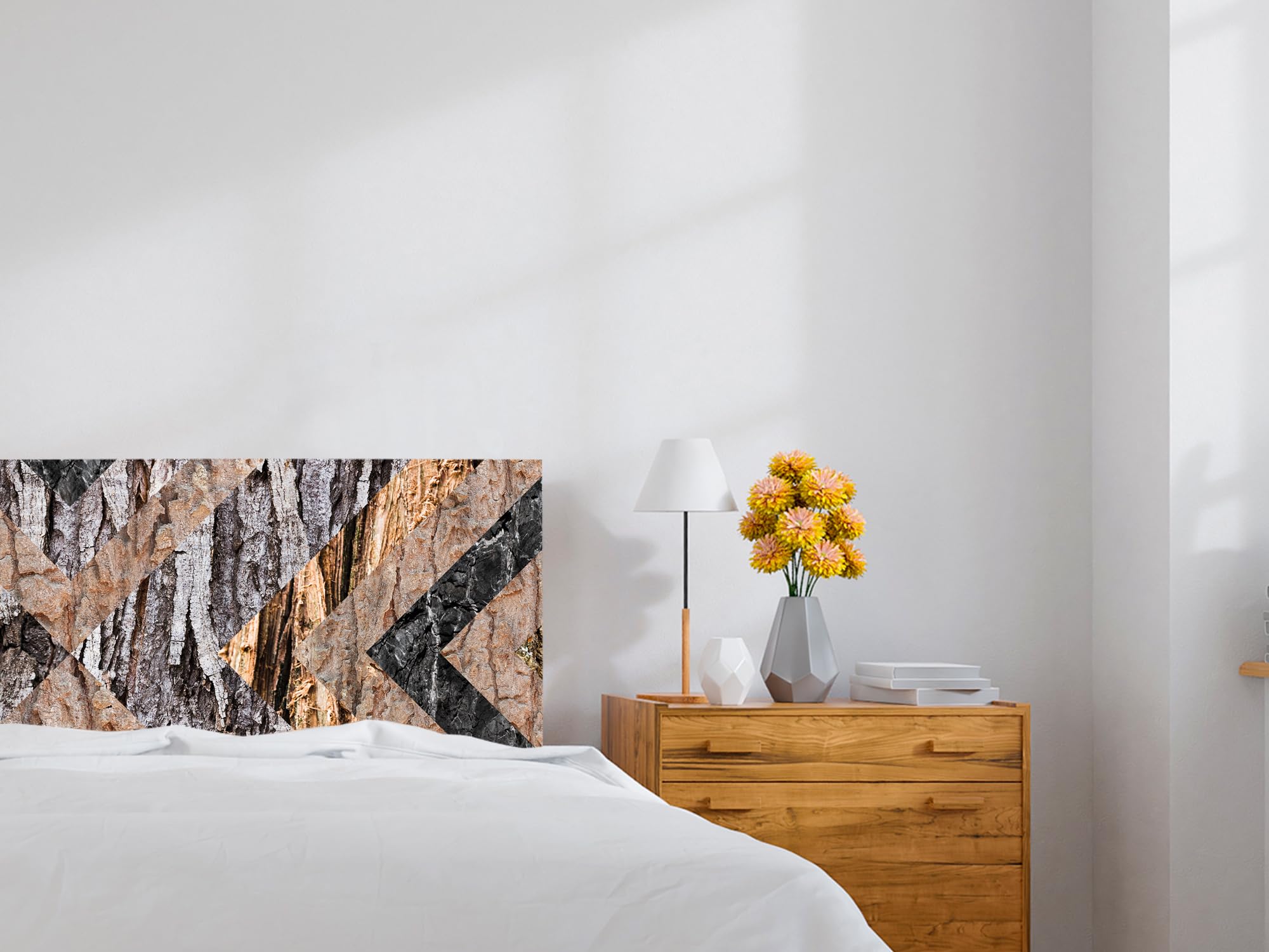 Oedim Cabecero Cama PVC Imitacion Madera Arbol | 150x60cm | Cabecero Original y Económico
