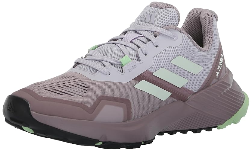 Adidas Women's Terrex Soulstride, Preloved Fig/Crystal Jade/Semi Green Spark, 6
