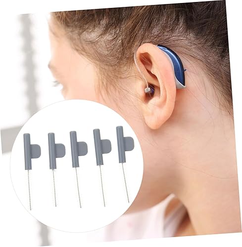 Miniatura 6 de Limpiador de cepillo de pelo 5 unids cepillo de limpieza Accesorios de limpieza Amplificador auditivo Suministro portátil de audífonos Limpiador