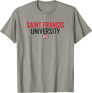 Saint Francis University SFU Red Flash Stacked T-Shirt