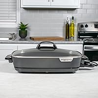 Vista 3 de Presto 06858 16-Inch Slimline Electric Skillet with Glass Cover - Nonstick, Adjustable Temperature, Black