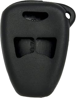 Keyless2Go Replacement for New Silicone Cover Protective Case for Select Dodge Chrysler Jeep 3 Button Remote Head Keys - Black