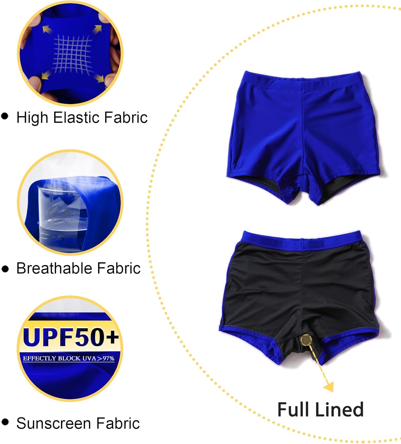 Tournesol Women's Swim Shorts High Waisted Bathing Suit Bottoms Swimsuit Boy Shorts Swimming Bottoms - Image 5