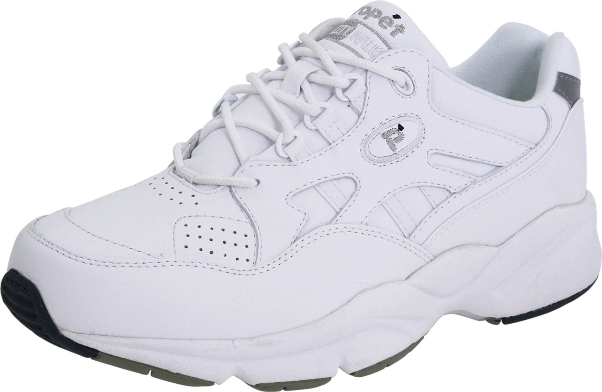 Propét Men's Stability Walker Sneaker, White, 12