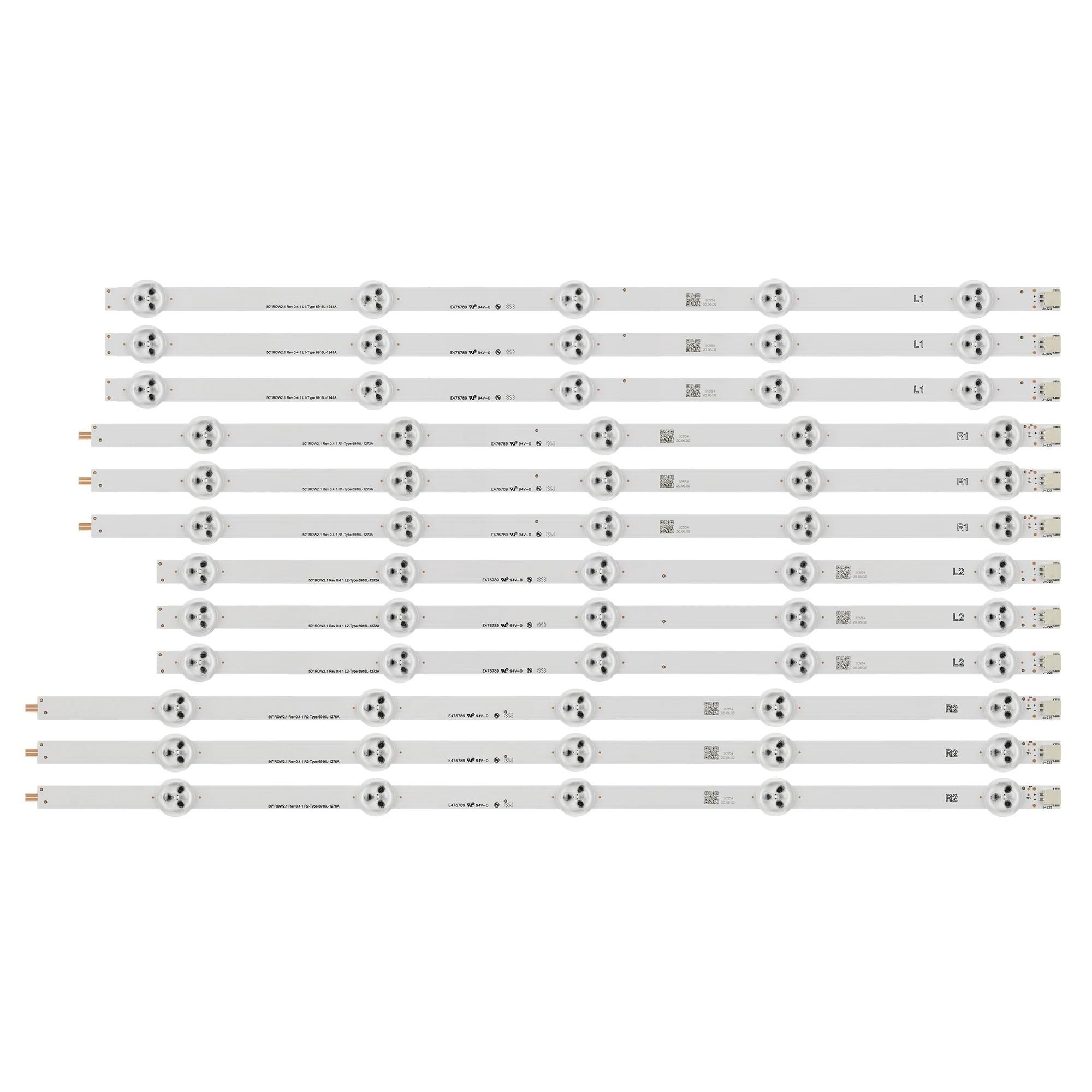 Bande de Lampe rétro-éclairage 10 LED, 1000mm, for LG TV 50 Pouces 50LN5400 50LA620V 50LN5710 6916L-1276A 6916L-1273A 6916L-1272A 6916L-1241A
