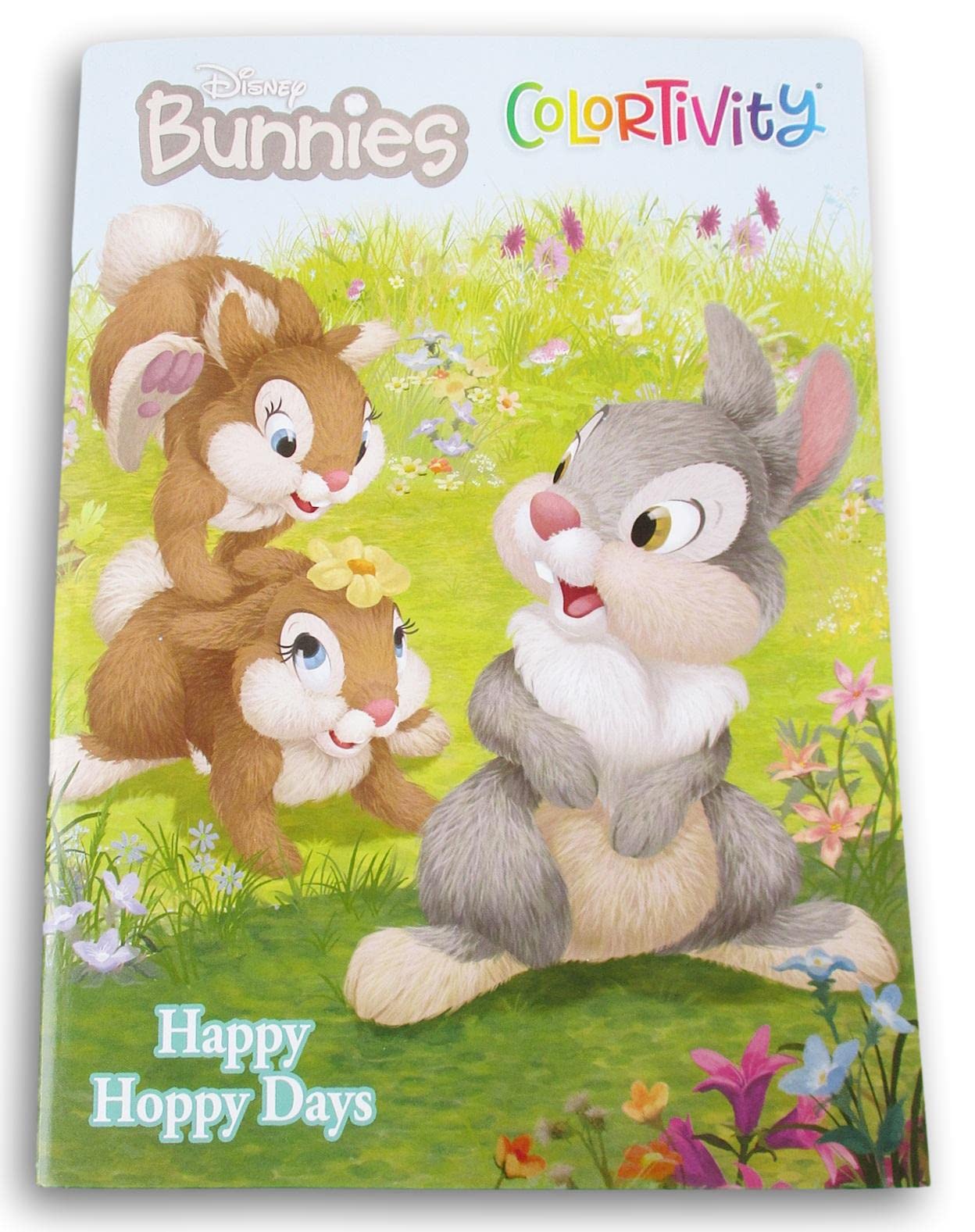Colortivity Easter Bunnies Thumper and Friends Coloring and Activity Book - Basket Filler - 80 Pages