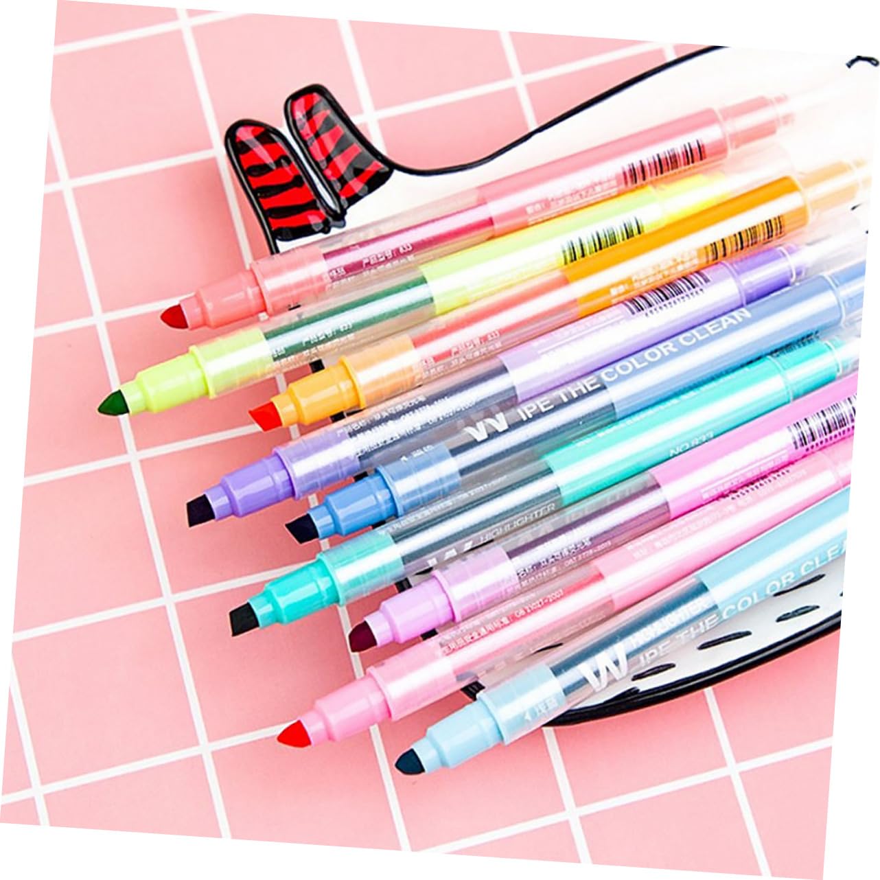 30stücke Farbige Erasable Double-ended Marker Pens Pastell Hochlighter Für Schüler Doppelte Spitzen Für Präzises Markieren Und Einfaches Löschen Für Schule Und Studium
