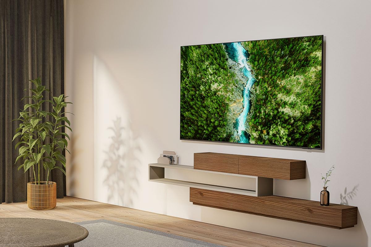 SAMSUNG 43-calowy telewizor Crystal UHD U8075F 4K Smart TV, niesamowite kolory z procesorem kryształowym 4K, słuchaj wszystkich głośników z Q-Symphony, dane chronione przez Knox Security i Gaming Hub