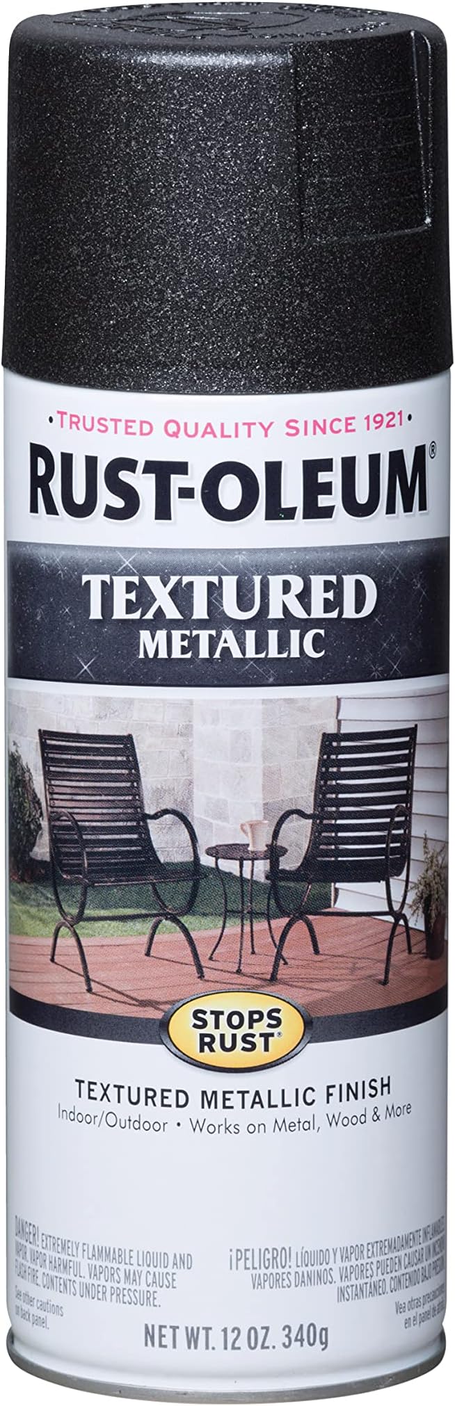 252303 Stops Rust Metallic Textured Spray Paint, 12 Oz, Galaxy