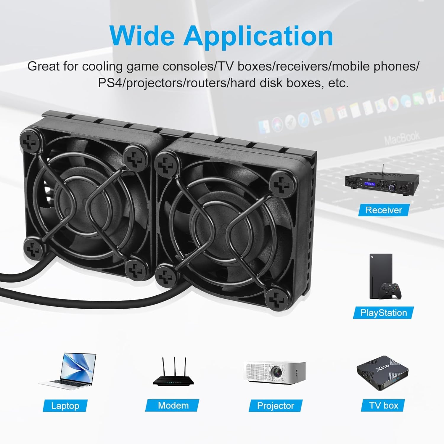 Ventilateur Silencieux | Ventilateur Portable Avec 3 Vitesses | Petit