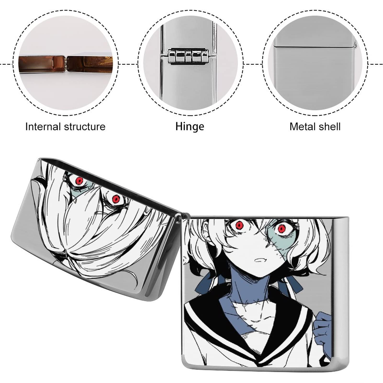 Amazon.co.jp: ライターケース ゾンビランドサガ 紺野 純子 メタル