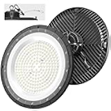 UFO LED High Bay Light 200W, 5000K 30000LM (Eqv.800W Mh/Hps/Hid) High Bay Lights for Shop/Garage/Factory, IP65 Waterproof with Plug 5ft Cable, Commercial & Industrial LED Shop Lights 1Pack