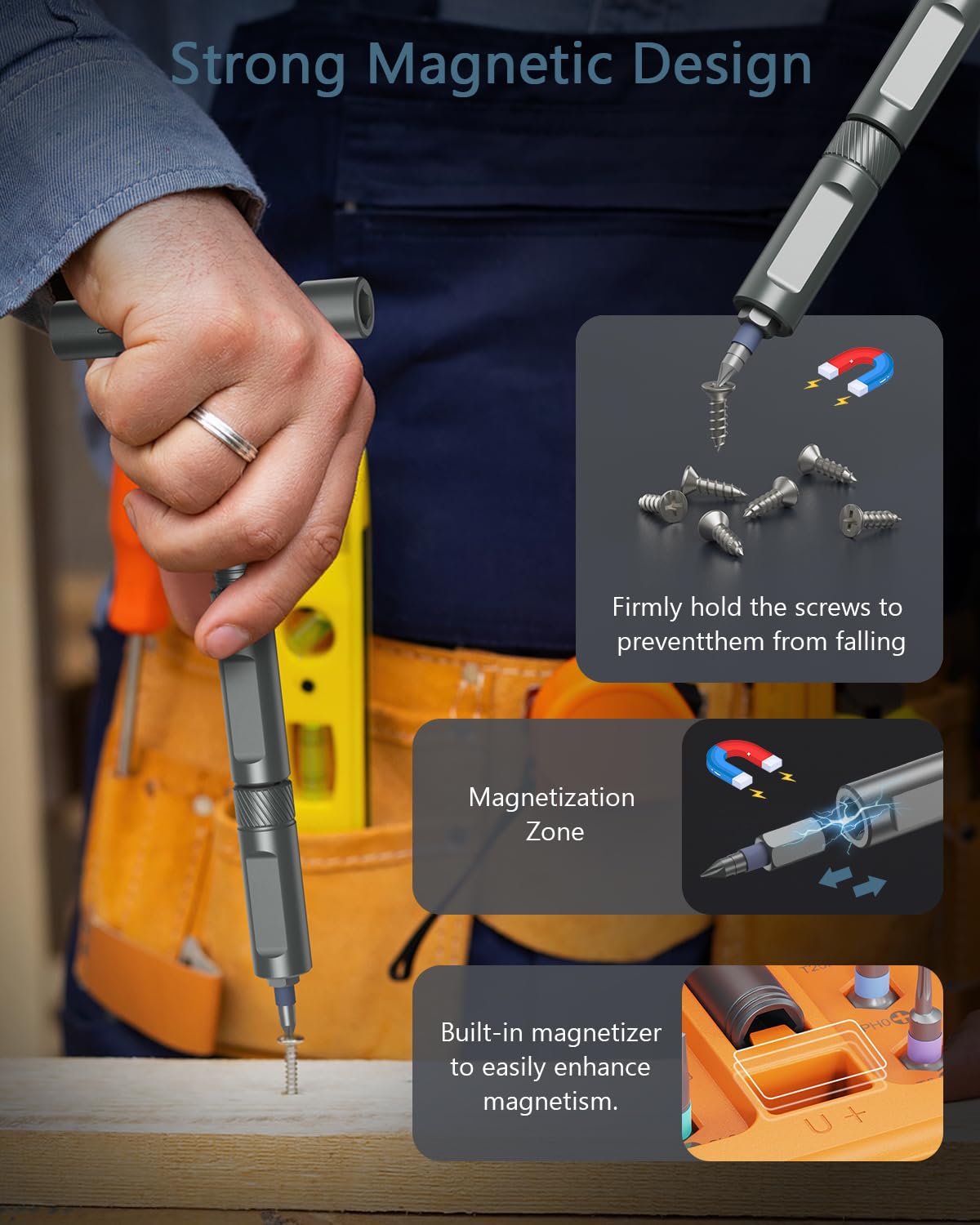 Juego de destornilladores de trinquete 42 en 1 con mango magnético, juego de accionamiento multibroca y estuche de almacenamiento para reparaciones del hogar, bicicletas y motocicletas