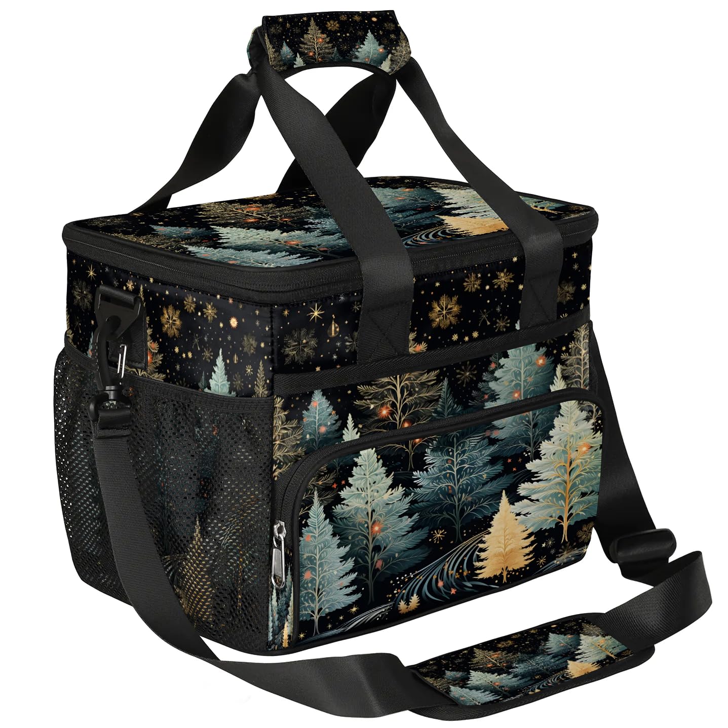 Lunch Box for Men Heavy Duty Insulated Lunch Bag for Women Winter Forest Lunchbox for Adults Lunch Cooler