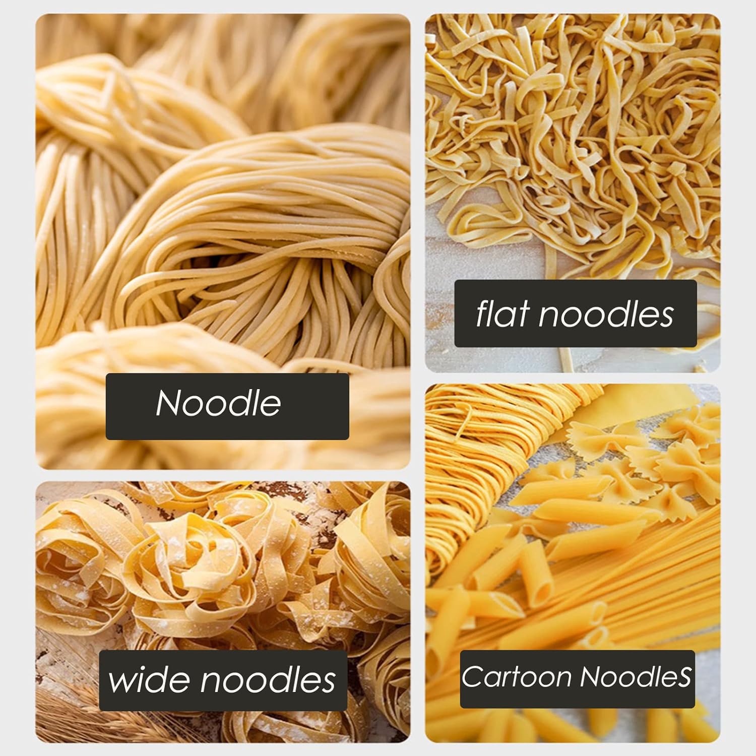 Home Kitchen Multi-Function Manual Electric Noodle Machine Small Two-Knife Three-Knife Noodle Machine Dumpling Wonton Skin Stainless Steel Noodle Rolling Machine,a6