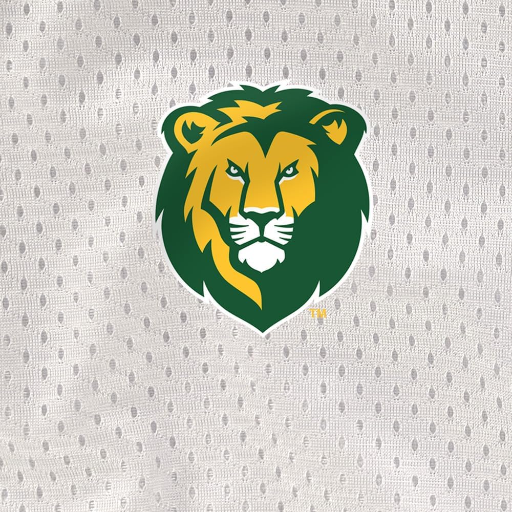 Collegiate Official NCAA Men's Athletic Mesh Lined Workout Gym Shorts 7" Inseam Primary Logo Collection, White