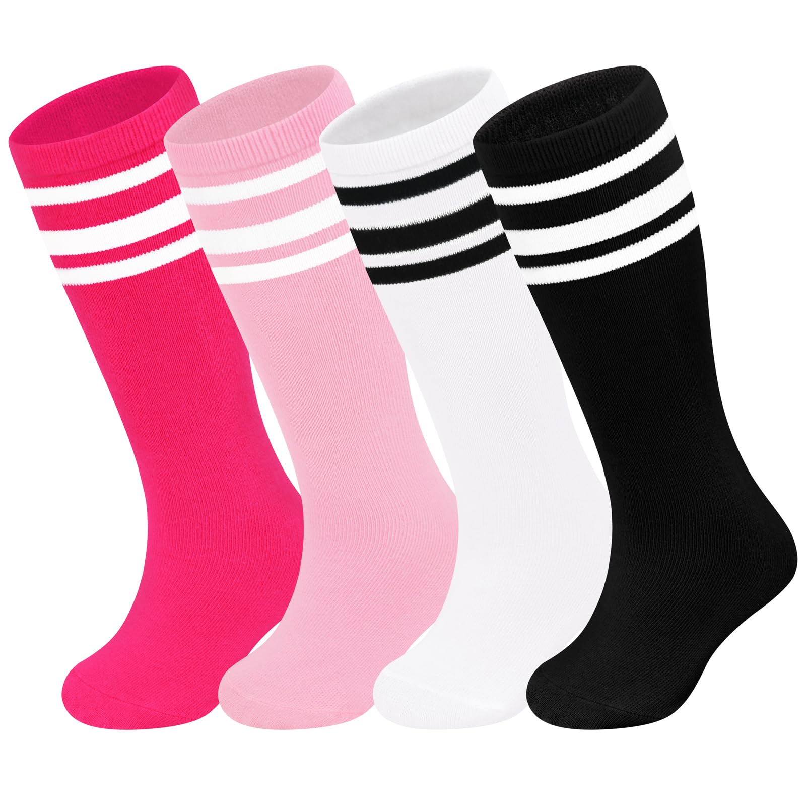 Sarfel Youth Toddler Soccer Socks Kids Baseball Socks Youth Boys Girls Knee High Softball Football Accessories Tube Cotton