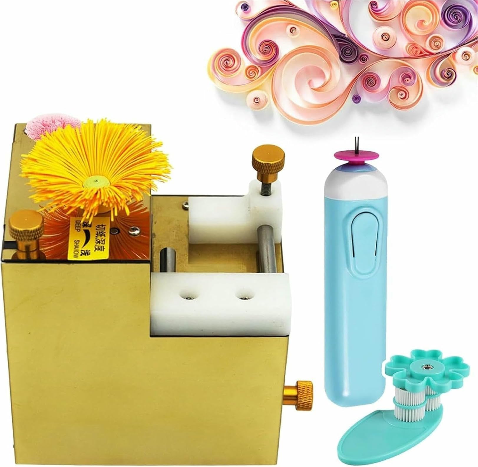 DIY Elektrische Papier Quilling Maschine, Papier Quilling Tool Kit für Anfänger, Papier Craft Supplies für Kunstprojekte