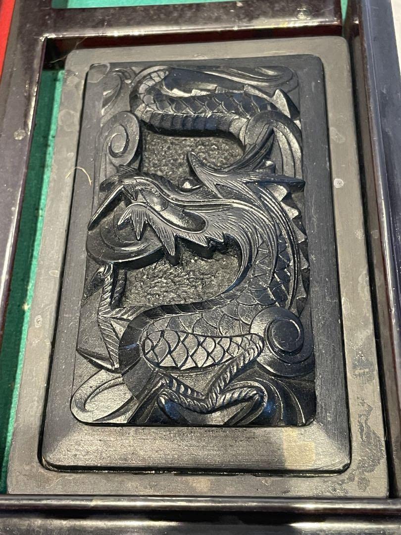 Amazon.co.jp: 筆墨画 書道道具 習字 硯 筆 年代物 工芸品 骨董品