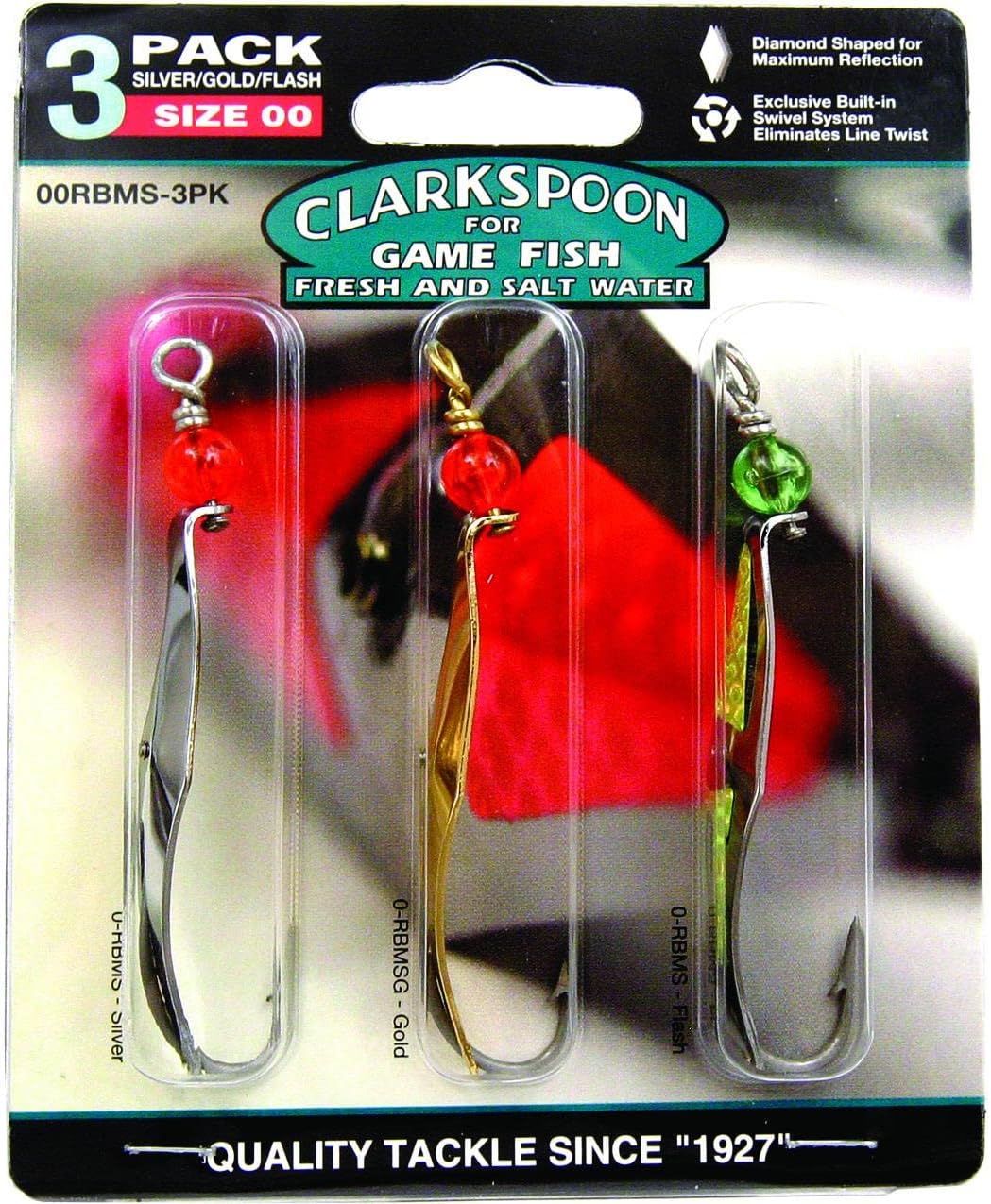 ClarkspoonWith Red Bead 00RBMS-3PK