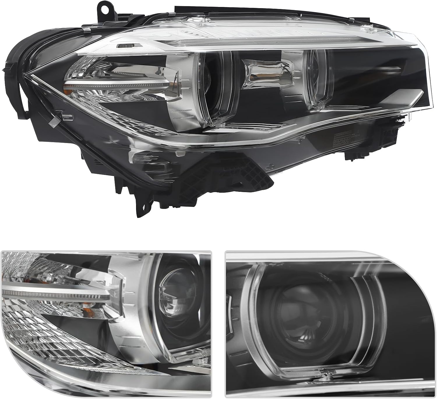 HID Headlight Assembly for 2014-2018 BMW X5 F15 F85 sDrive35i/xDrive35i/35d/40e (NON-M Sport Models) Xenon Front Headlamp Passenger Side 63117317110