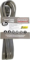 Vista 5 de Certified Appliance Accessories 15-0348 Cable de alimentación de cabeza de enchufe de ángulo recto con conexión a tierra de 15 amperios, 8 pies