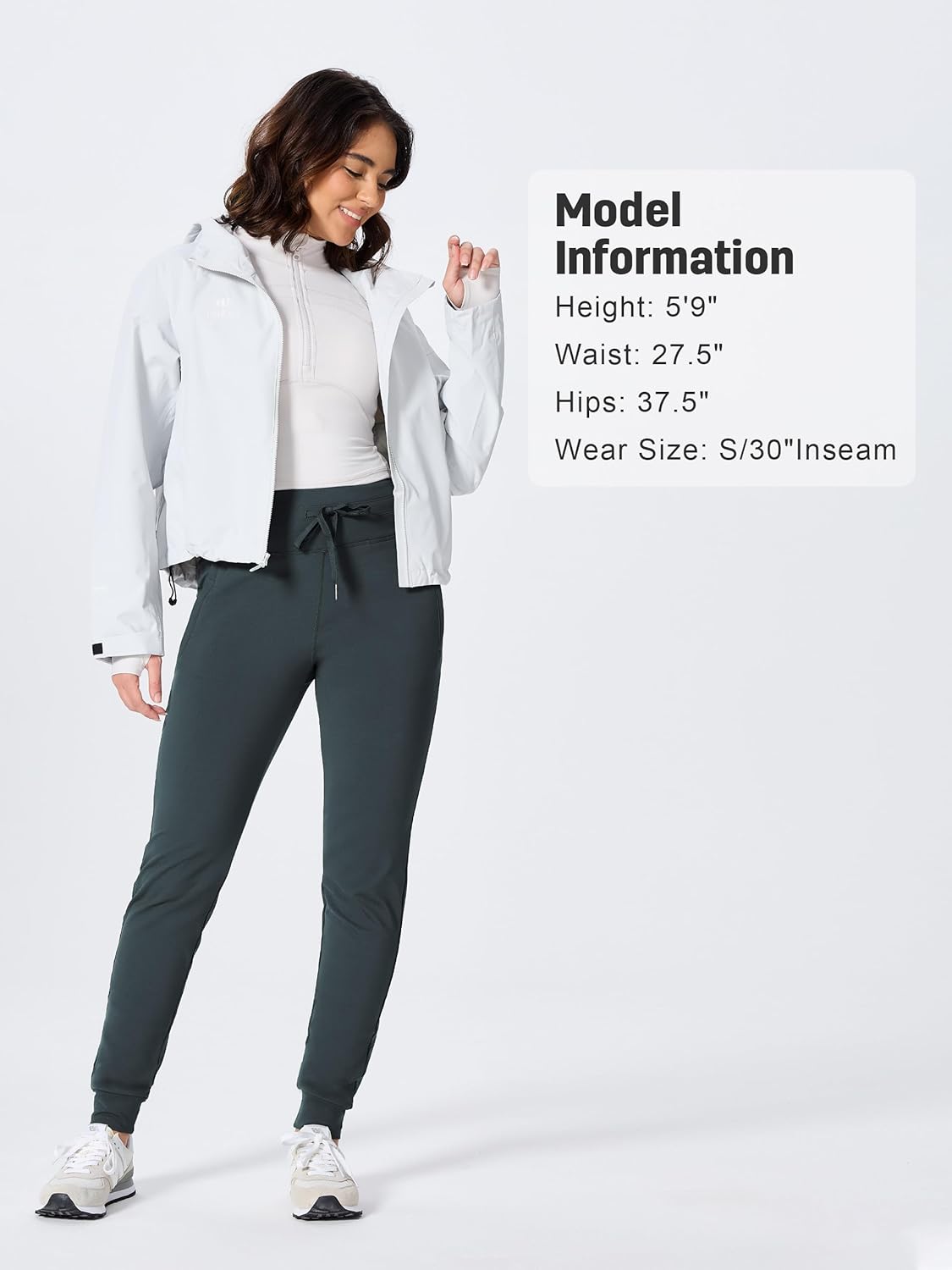 SEVEGO Women 30"/32"/34"/36"/38" Tall Inseam Fleece Lined Joggers Water Resistant Hiking Pants with Zipper Pockets - Image 7