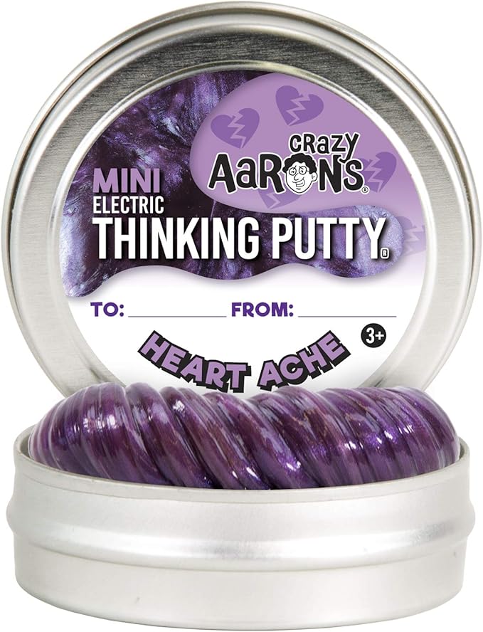 Crazy Aaron's Thinking Putty - Hearth Ache Electric 2 Tin - Valentine's Day 2019