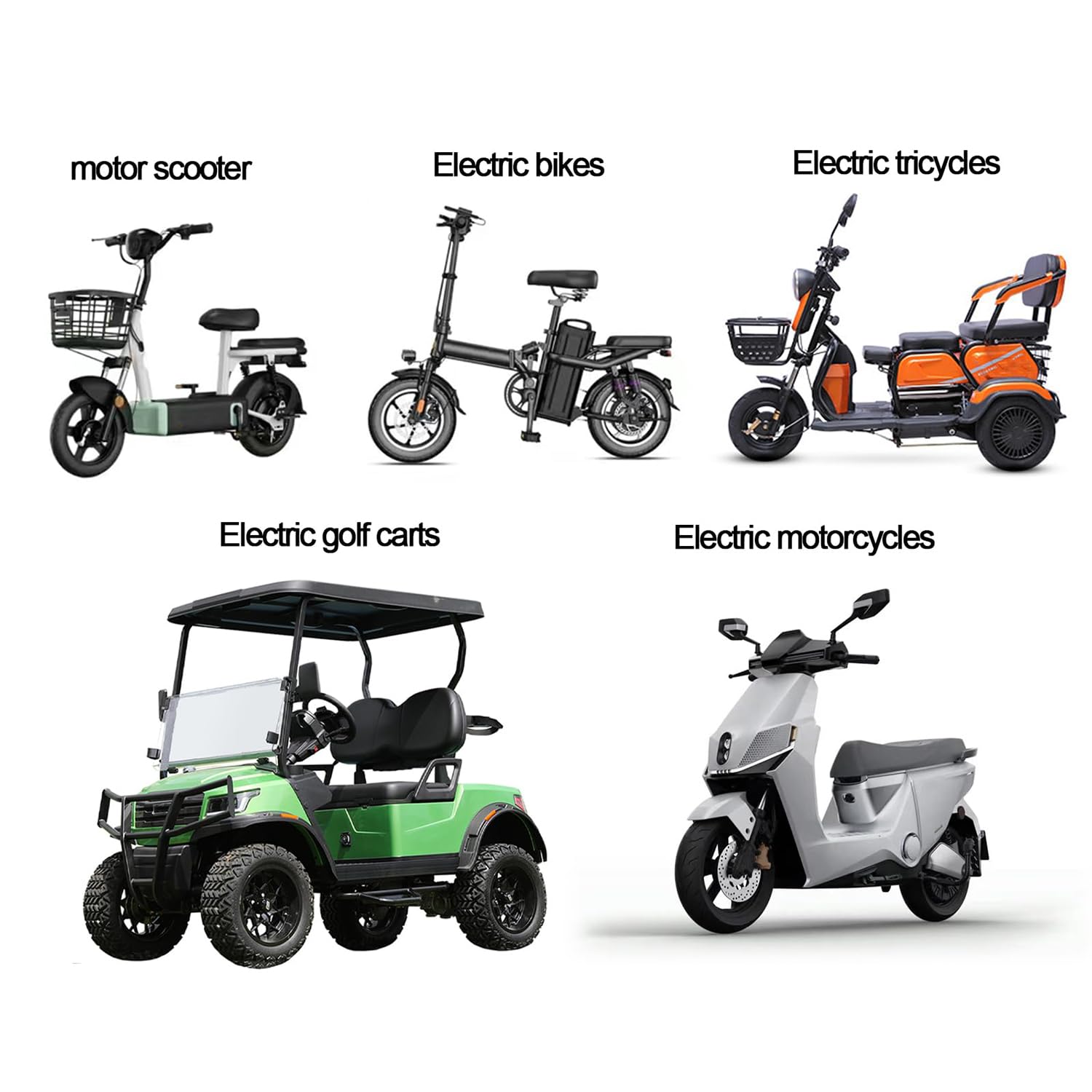 Akumulator litowy 48 V do motocykli elektrycznych i motorowerów (60 V, 42 Ah, 55 Ah, 65 Ah, 80 Ah, 100 Ah, 72 V), wyjmowana bateria zamienna z ładowarką do silników trójkołowych 0-7200 W, 48 V