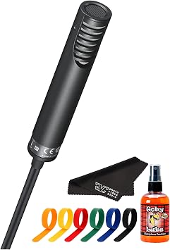 Sony ECM-MS2 Stereo Electret Condenser Microphone Compact XLR Mic for DSLR & Camcorders Pro Audio Solution for Film, Broadcast, Live Events + Cable Ties + Microphone Cleaner + More