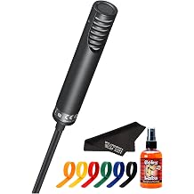 Sony ECM-MS2 Stereo Electret Condenser Microphone Compact XLR Mic for DSLR & Camcorders Pro Audio Solution for Film, Broadcast, Live Events + Cable Ties + Microphone Cleaner + More