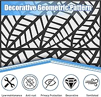 Vista 10 de Domi - Pantalla de privacidad de metal, paneles de pantalla de patio al aire libre, vallas decorativas, soporte divisor de espacio para habitación