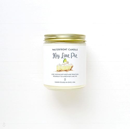 Key Lime Pie Scented Candle Gift Sets | Perfect Gift | Handmade | Ohio, USA | Waterfront Candle