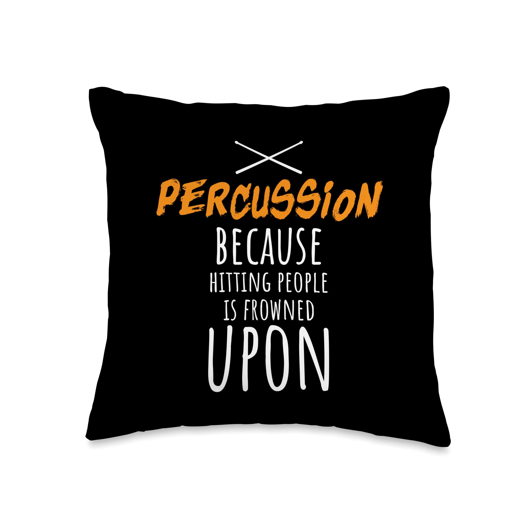 Percussionist SpecialTee CoDrummer Gift Playing Drums Percussion Mallet Percussionist Throw Pillow, 16x16, Multicolor