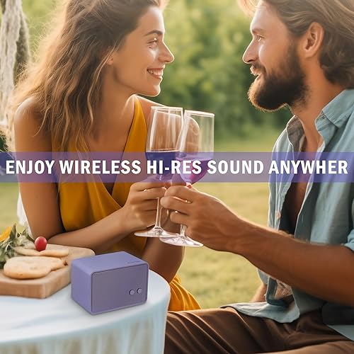 Miniatura 6 de K-Cube-PP - Altavoz Bluetooth, sonido HD de 5 W, Bluetooth V5.0, tiempo de reproducción de 12 horas, morado